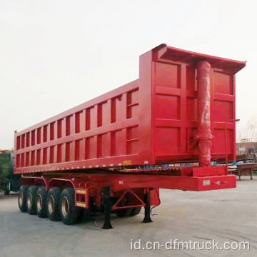 Tipper dump truk semi-trailer 5 gardan